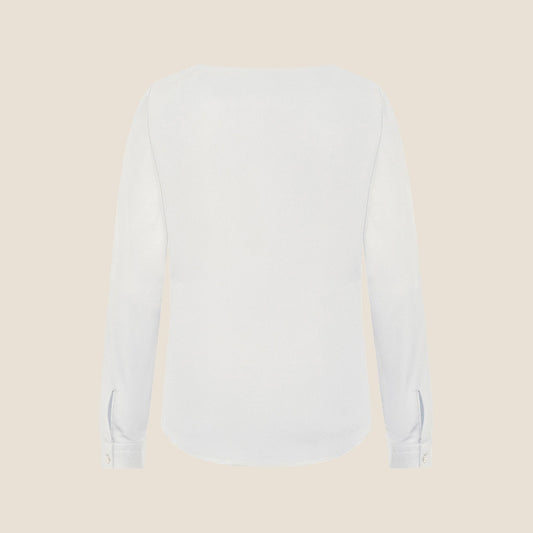 Damen Chiffonbluse Langarm