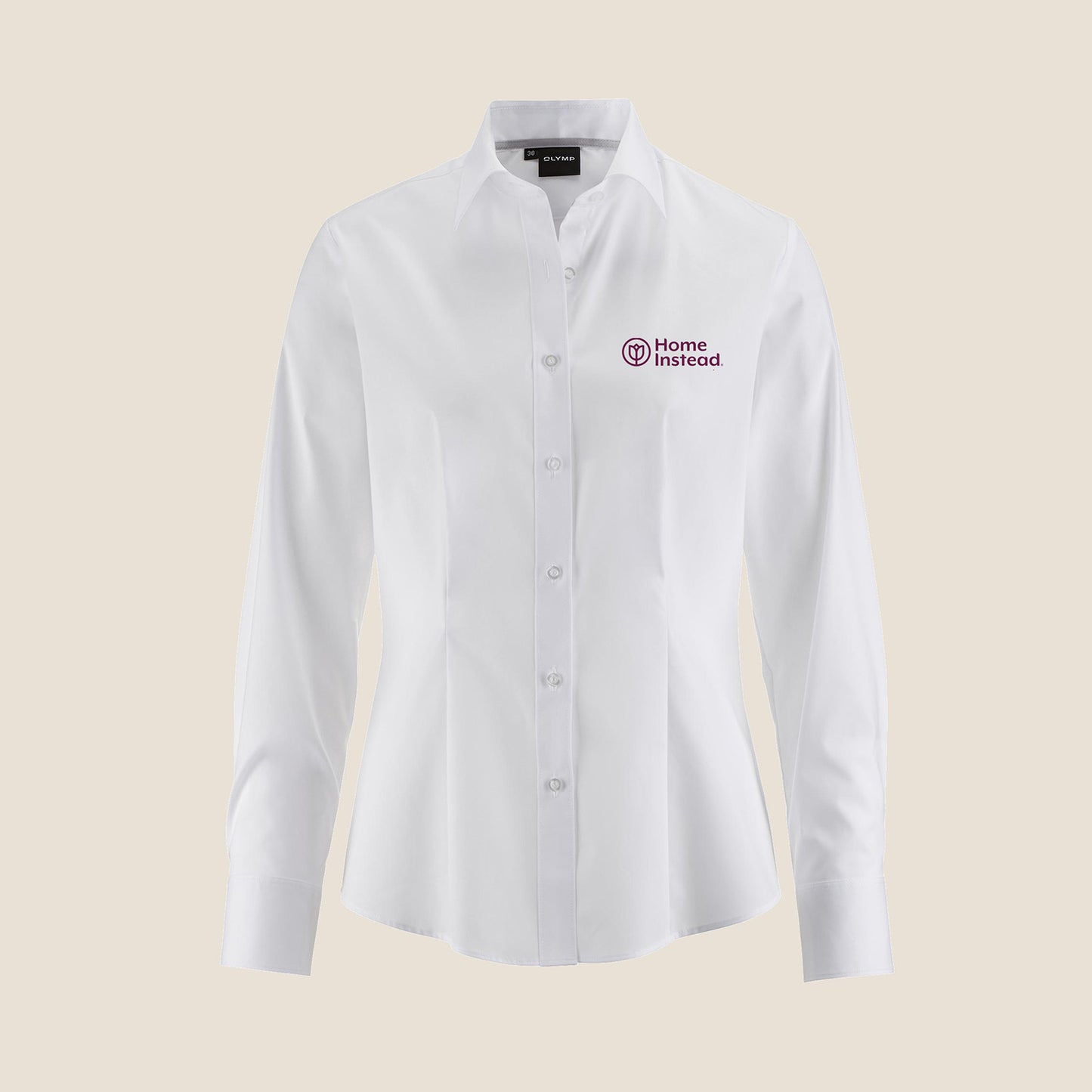 Damen Bluse Slim Fit Weiss