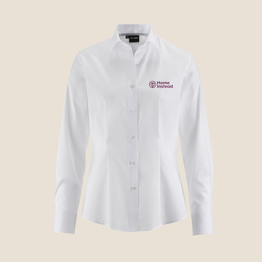 Damen Bluse Slim Fit Weiss