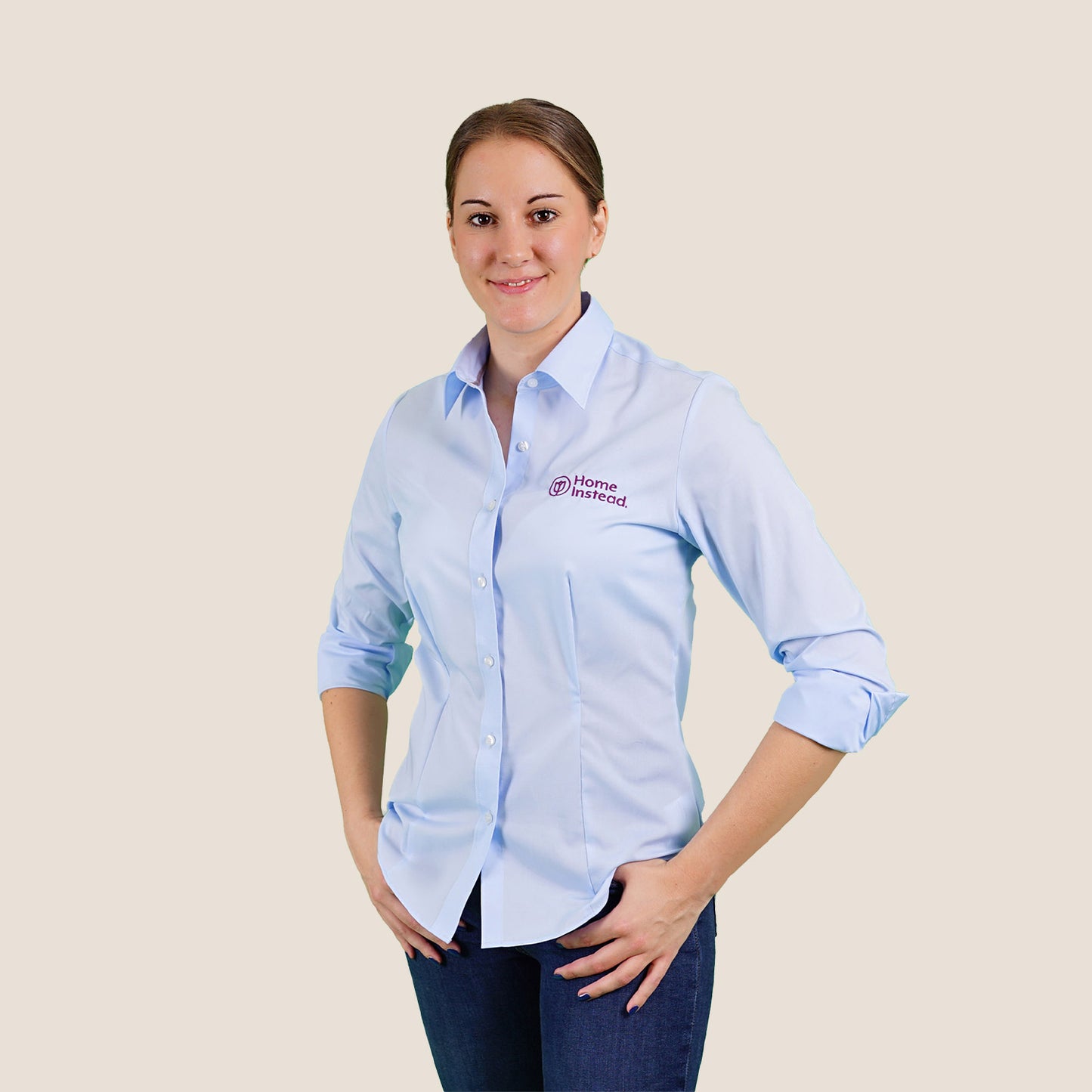 Damen Bluse Slim Fit