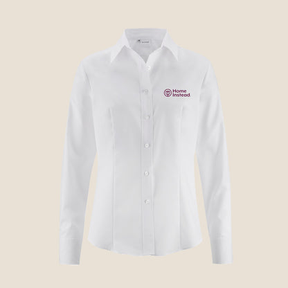 Damen Bluse Tendenz Comfort Fit Weiss