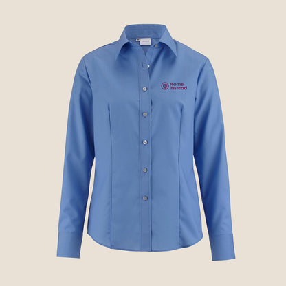 Damen Bluse Tendenz Comfort Fit Hellblau