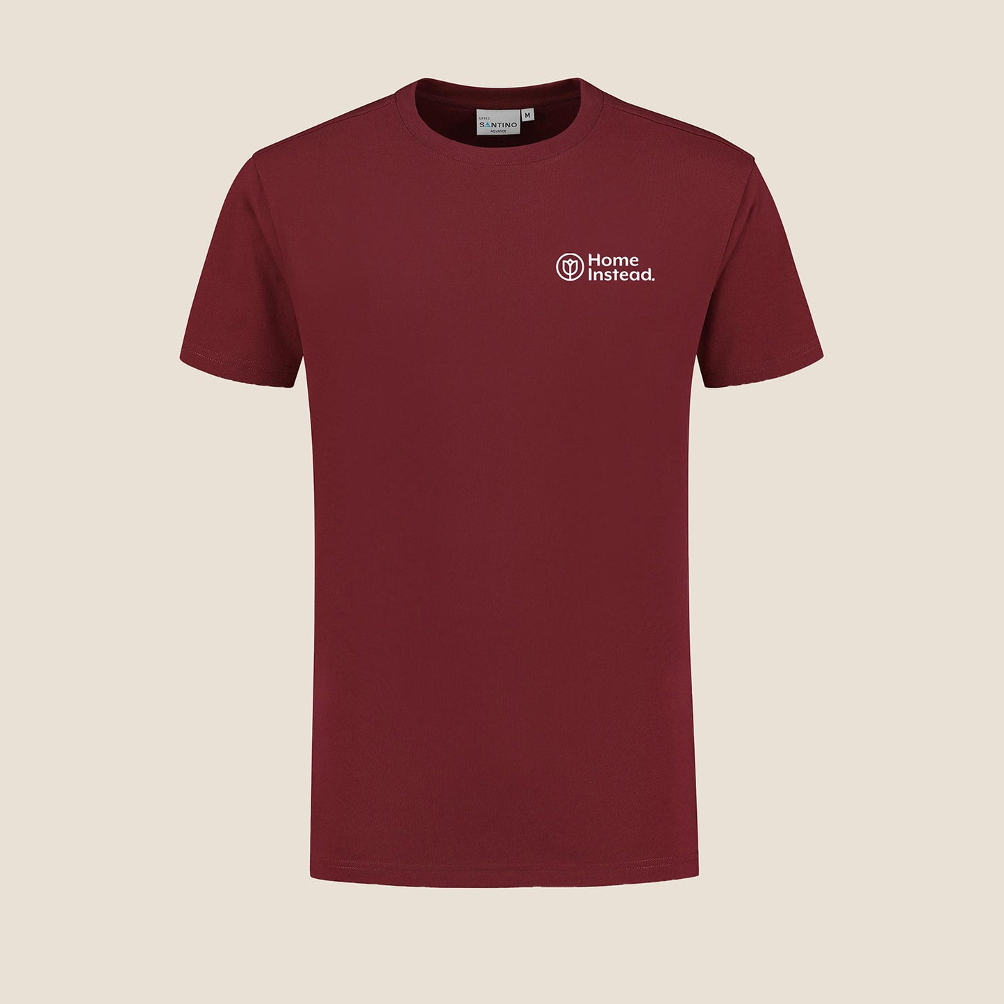 Herren T-Shirt Rundhals Burgundy