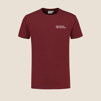 Herren T-Shirt Rundhals Burgundy