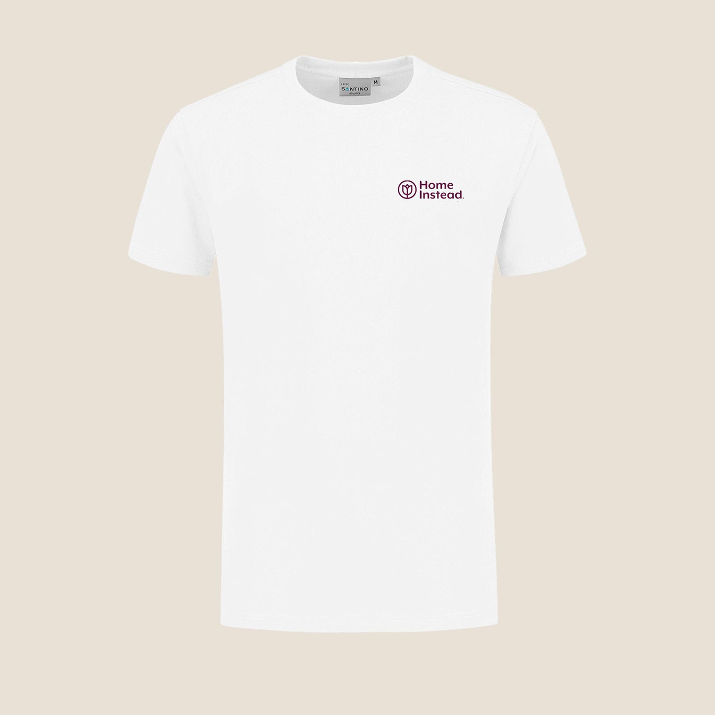 Herren T-Shirt Rundhals Weiss