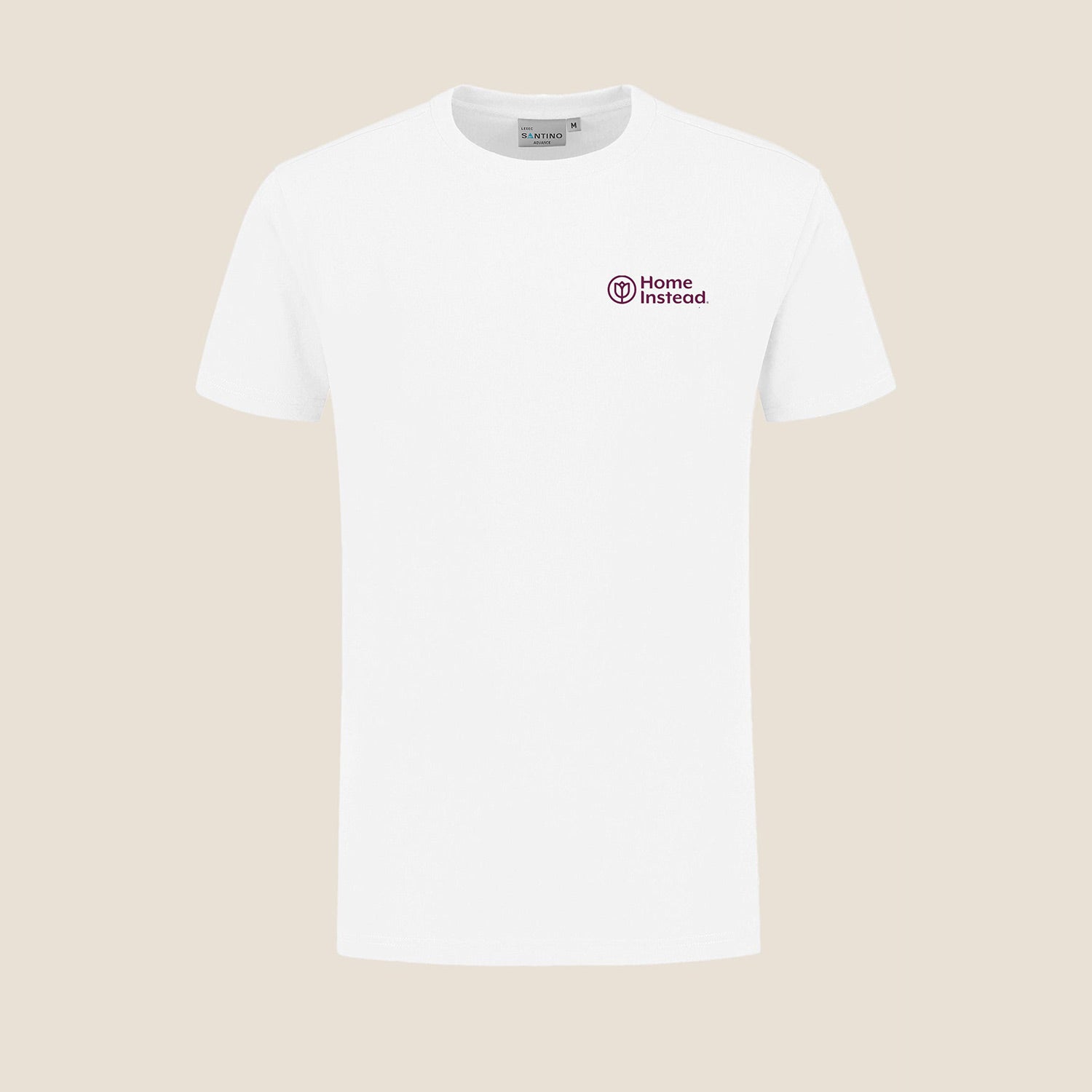 Herren T-Shirt Rundhals Weiss