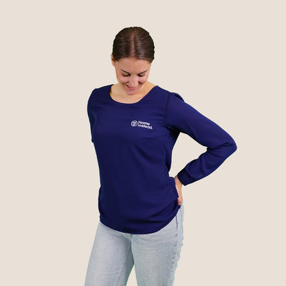 Damen Chiffonbluse Langarm