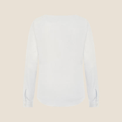 Damen Chiffonbluse Langarm