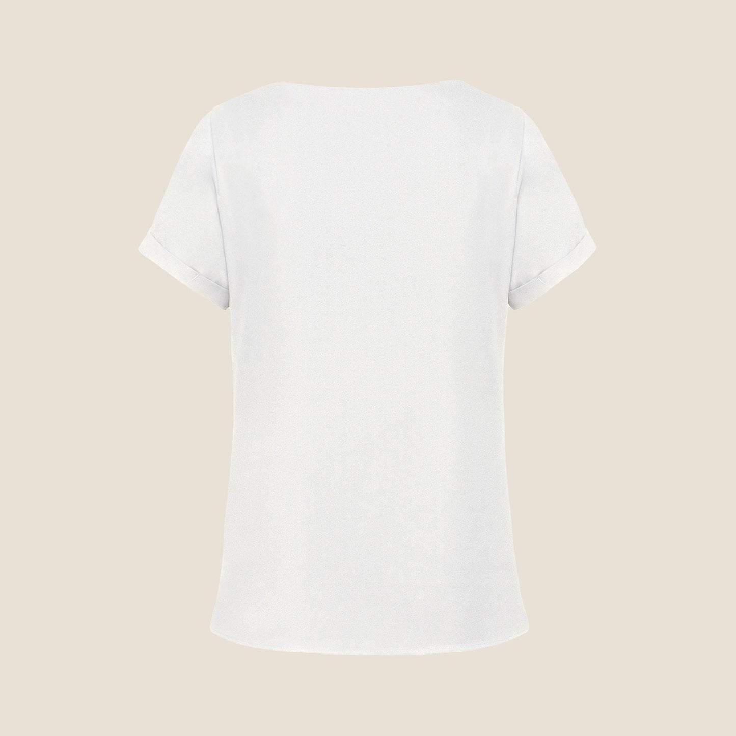 Damen Chiffonbluse Kurzarm