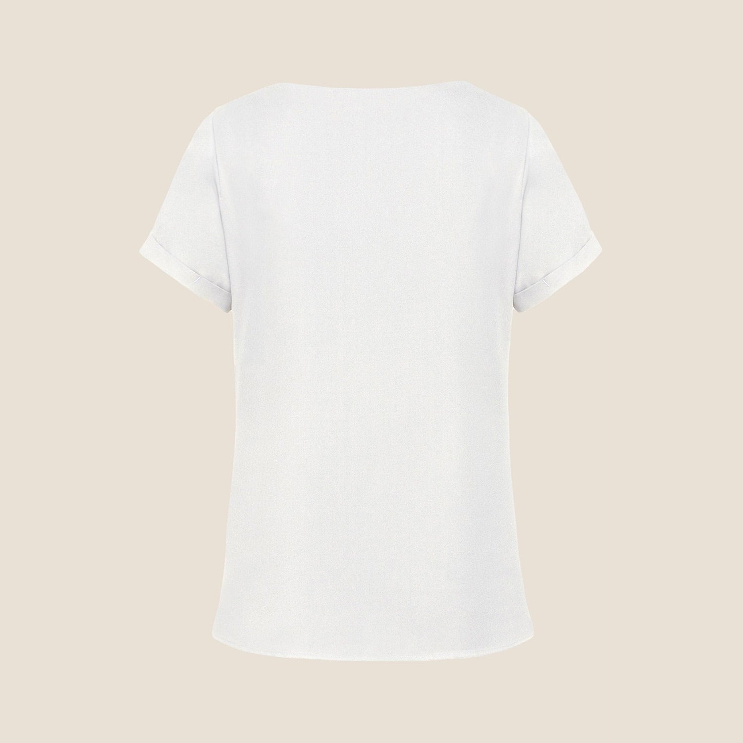 Damen Chiffonbluse Kurzarm